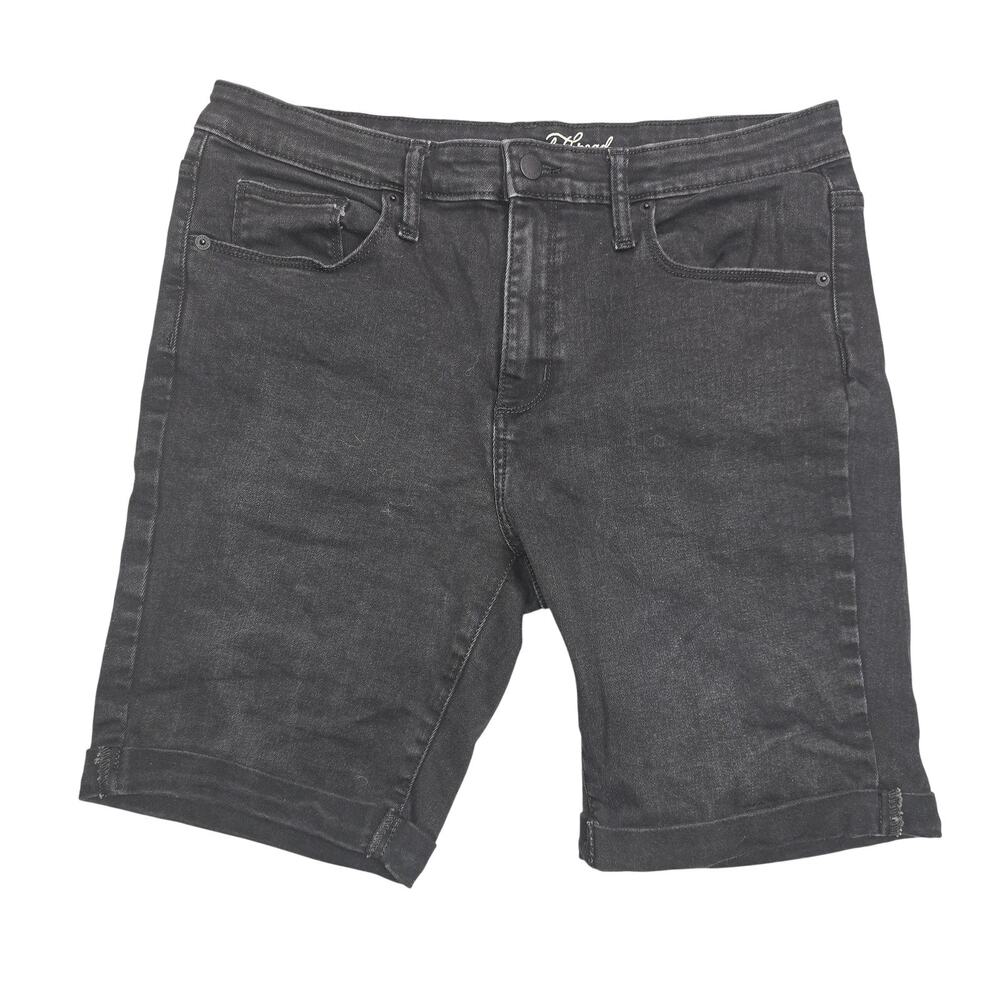 Men's Black Denim Shorts - Classic Short Length